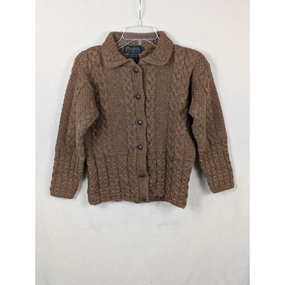 Vintage Peregrine Cable Knit Button Up Cardigan New Wool Women's Size Small - Picture 1 of 12